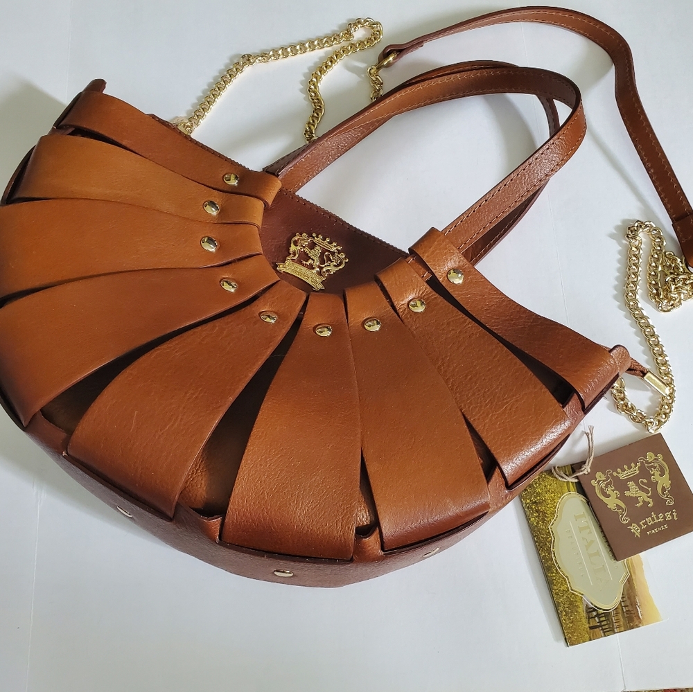 NWOT Pratesi Firenze Leather Bag
